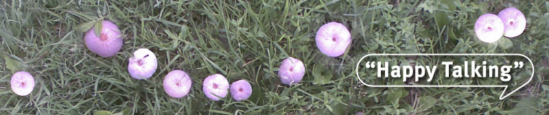 Happy Talking - smiling mushrooms